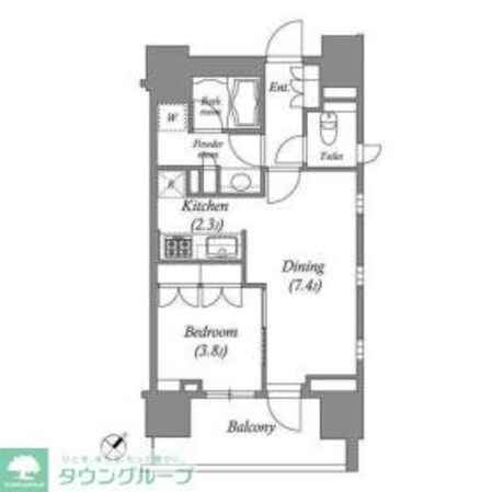 LaSante千駄木の物件間取画像